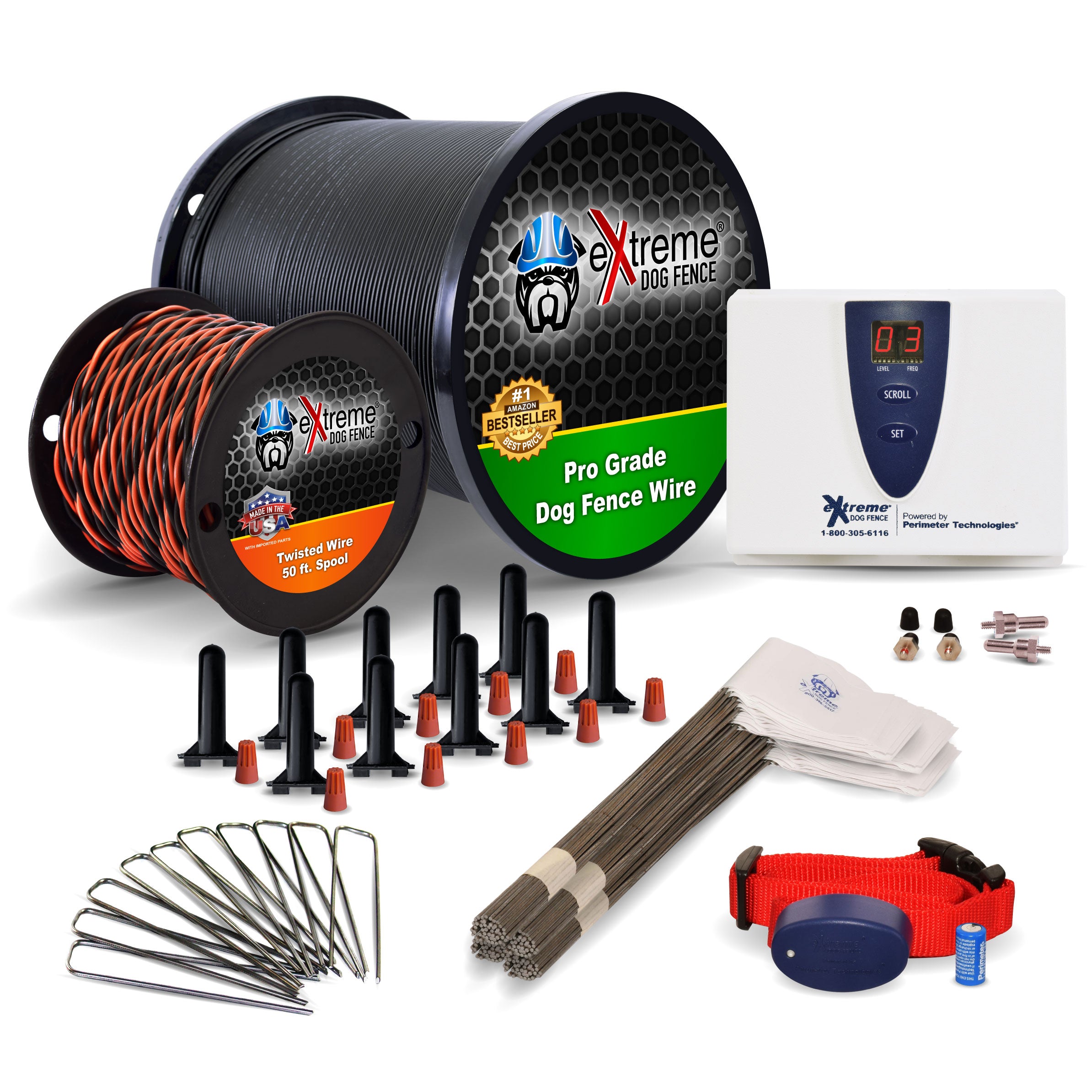 eXtreme Dog Fence® Pro Grade system - Active / 2500 ft / 1 Dog