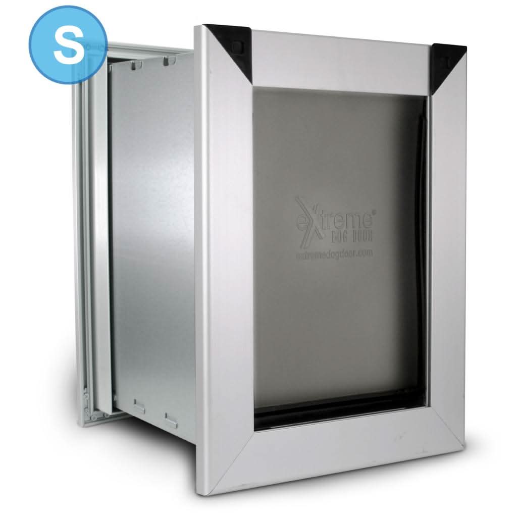 eXtreme Aluminum Dog Door for Walls - Small - eXtreme Dog Fence Extreme weather dog door for wall