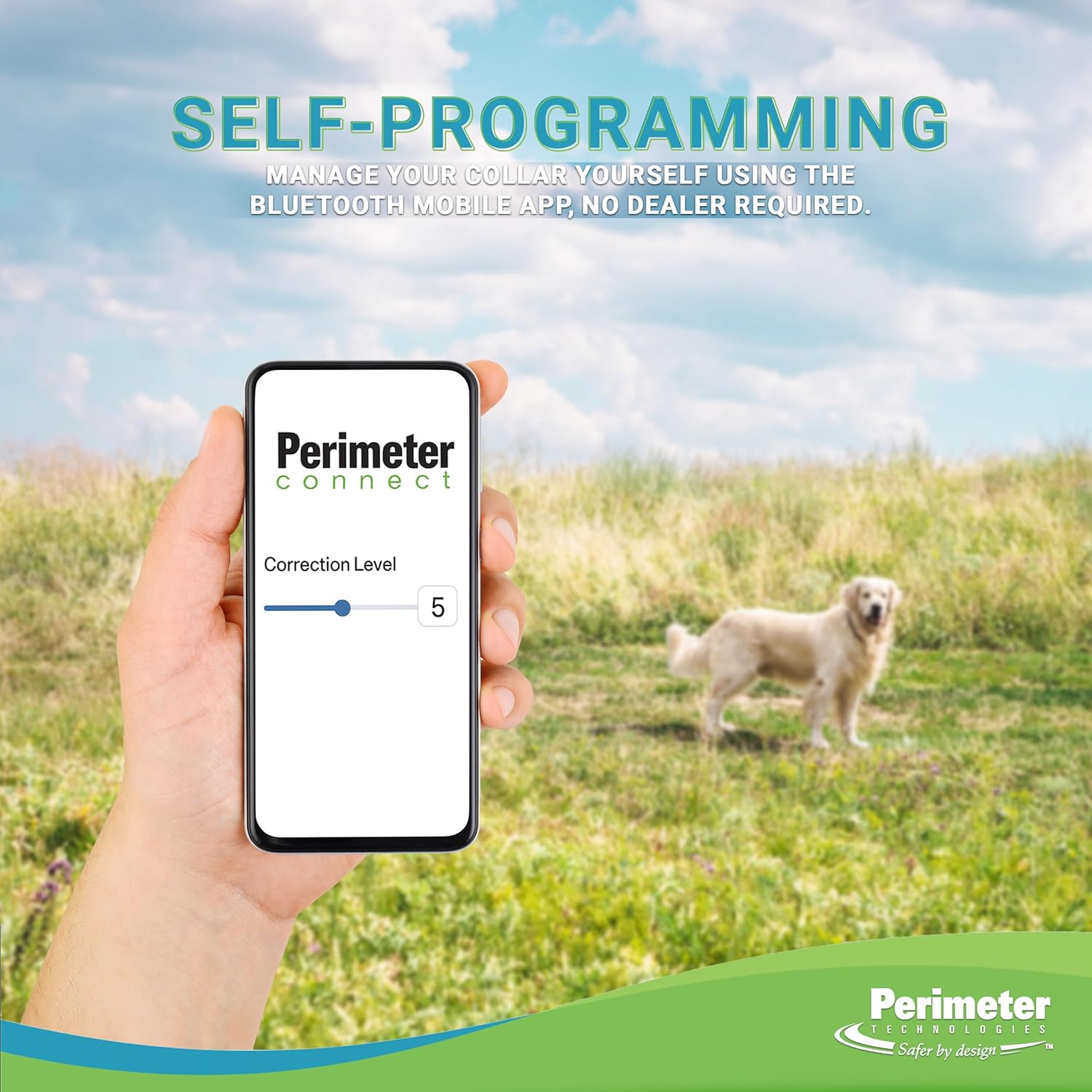 Rechargeable perimeter connect for Invisible Fence®