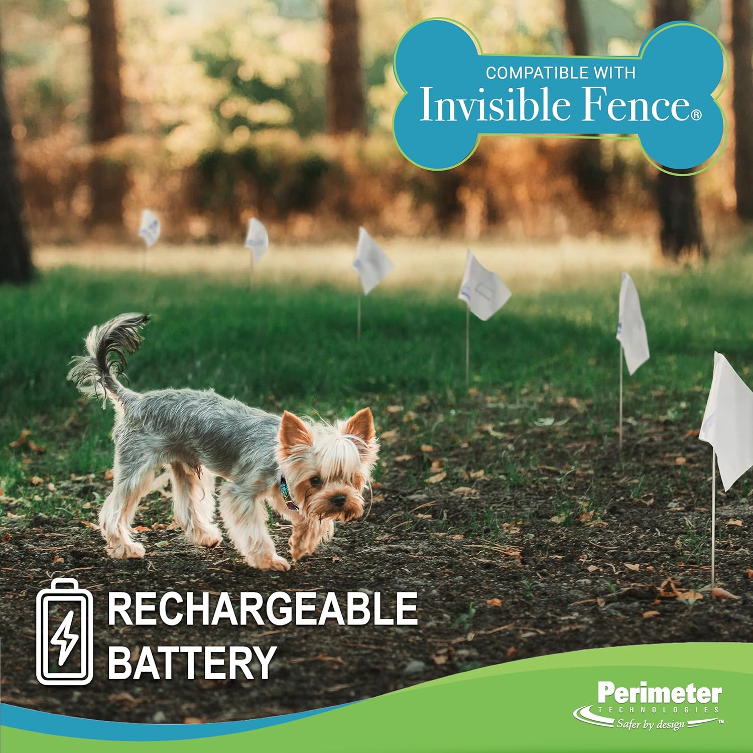 Rechargeable perimeter connect for Invisible Fence®